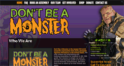 Desktop Screenshot of dontbeamonster.org