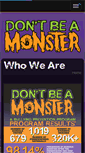 Mobile Screenshot of dontbeamonster.org