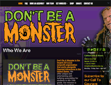 Tablet Screenshot of dontbeamonster.org